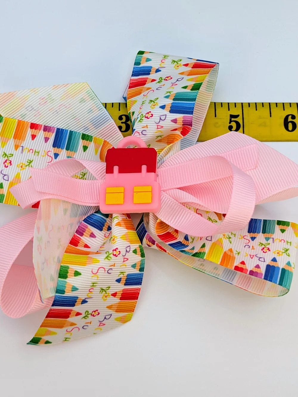 Multi-Color School Themed Alligator Clip Hairbows- Bundle Or Single Price